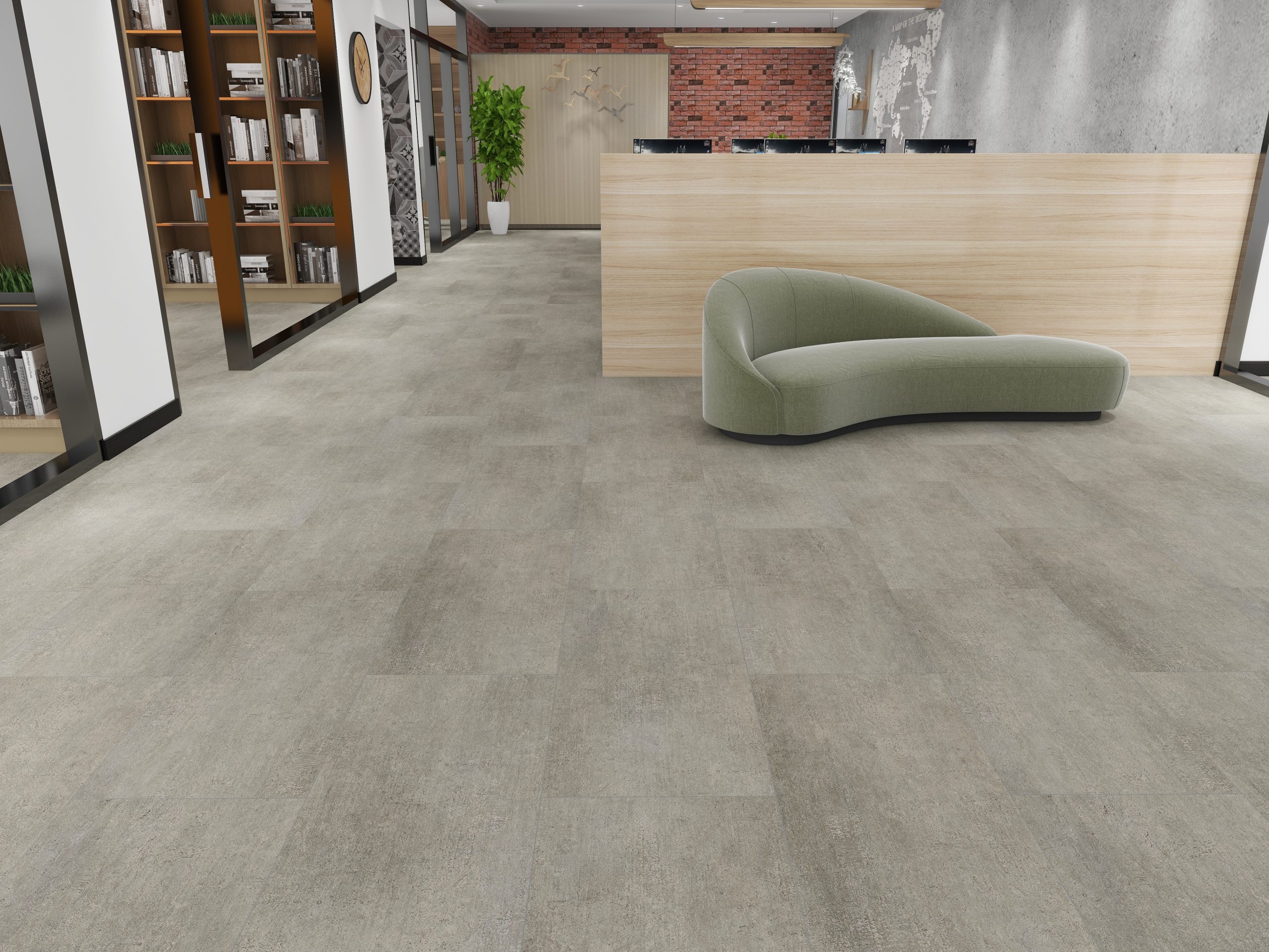 Fondazione SF-105G Glu Pro Stone-Look Glue-Down LVT Wholesale NYC